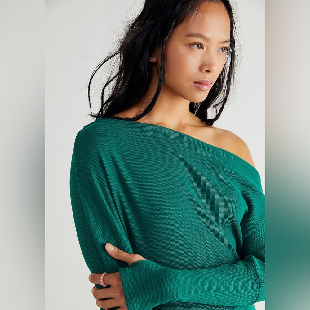 Free People one-shoulder sweater